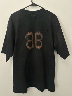 Balenciaga Black Unisex Logo Tee